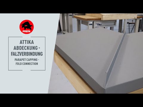 PREFA Tipps & Tricks | Attika- und Mauerabdeckung - Falzverbindung