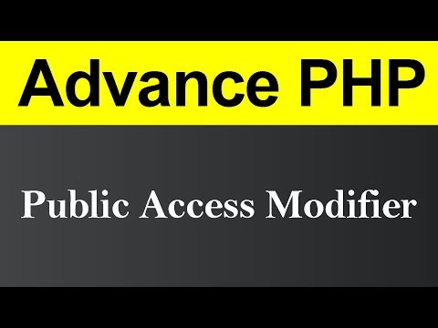 Public Access Modifier in PHP Hindi