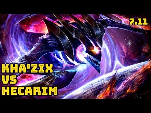 Kha'Zix vs Hecarim Jungle Ranked Gameplay- Season 7