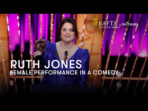 Ruth Jones with the BAFTA for Female Performance in a Comedy for Gavin & Stacey | BAFTA TV Awards