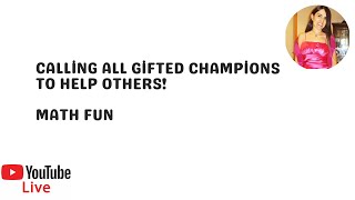 Download lagu Calling all Gifted Champions to Help Others to Succeed in Math! mp3