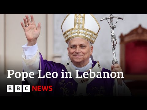 Pope Leo holds mass on final day of Lebanon trip | BBC News