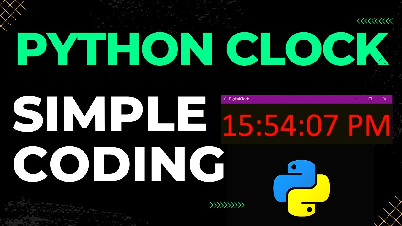 Python Digital Clock Program | How To Create Digital Clock Using Python Tkinter - PYTHON TUTORIAL