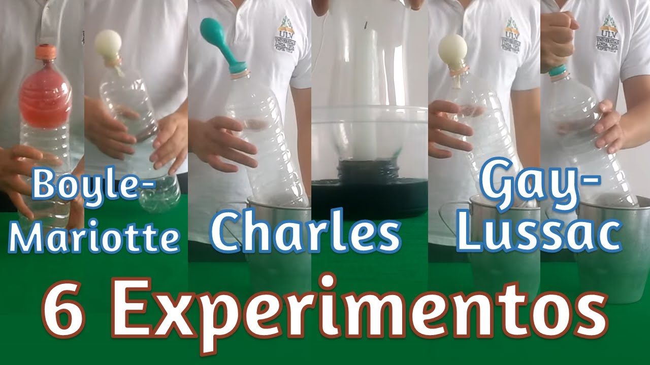 Experiments - Gas laws: Boyle's Law - Charles's Law - Gay-Lussac's Law