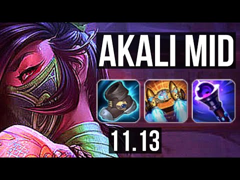 AKALI vs GRAGAS (MID) | 6/0/5, 400+ games, Dominating | EUW Grandmaster | v11.13