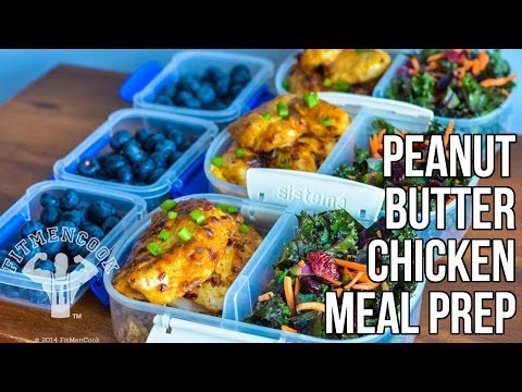 FitMenCook Peanut Butter (Nuttzo) Chicken Meal Prep / Prep de Comida: Pollo de Mantequilla de Mani