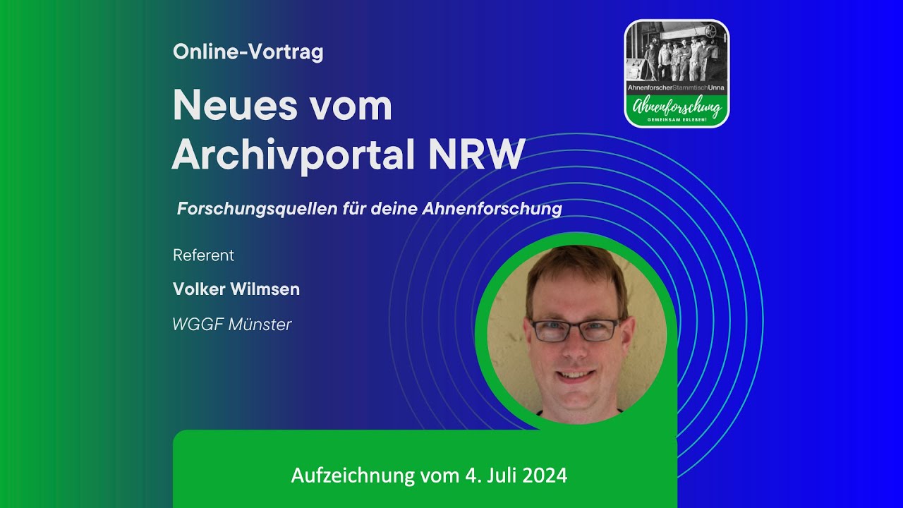 Neues vom Archivportal NRW