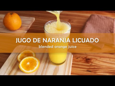 ORANGE SMOOTHIE: Easy Recipe