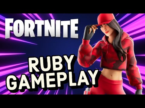 Ruby Skin Gameplay In Fortnite - YouTube