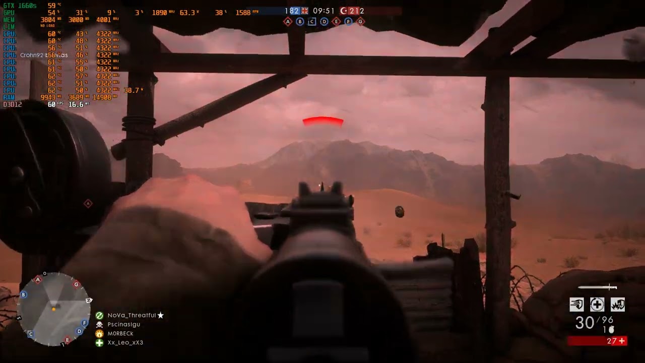 Battlefield 1 | GTX 1660S | i3 13100F | 32GB