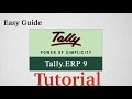 Tally ERP 9 Tutorial English Easy Guide Basics