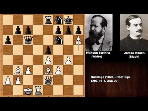 Wilhelm Steinitz gegen James Mason - Hastings (1895)