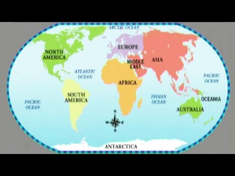 Learn About Continents - Preschool Learning For Kids-English Educational Video-Play And Learn Videos