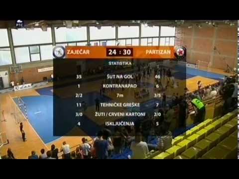 Rukomet Finale Kupa Srbije RK Zaječar - Partizan Beograd 24:30