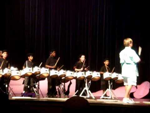 Banyan Creek Elementary Drumline performing in Atlantic high school