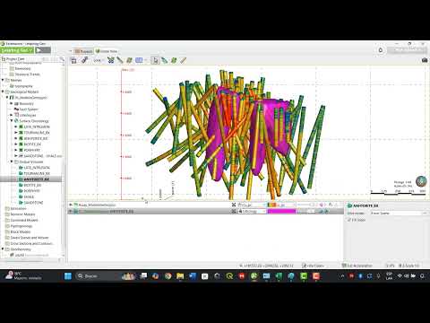 Video de modelamiento geológico