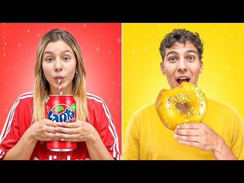 24 HOURS EATING A SINGLE COLOR FT@KevinnBenedetti