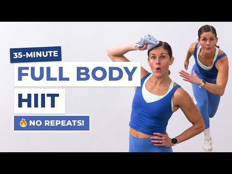 35-Minute Full Body HIIT Workout (No Equipment, No Repeat)