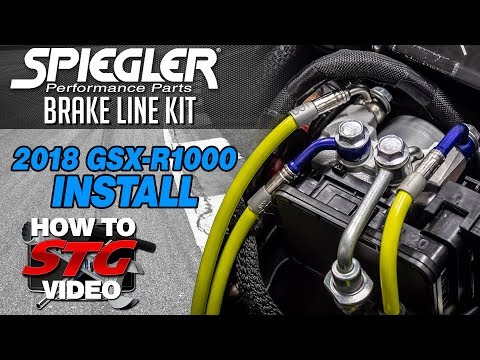 Spiegler 2018 Suzuki GSX-R1000 Brake Line Kit Install | Sportbiketrackgear.com