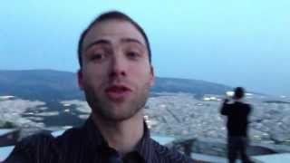 The View of Athens from Restaurant Orizontes - Athens, Greece