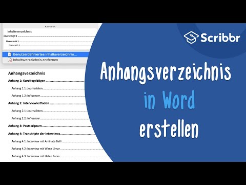 Anhangsverzeichnis in Word erstellen – in nur 2 Schritten | Scribbr 🎓