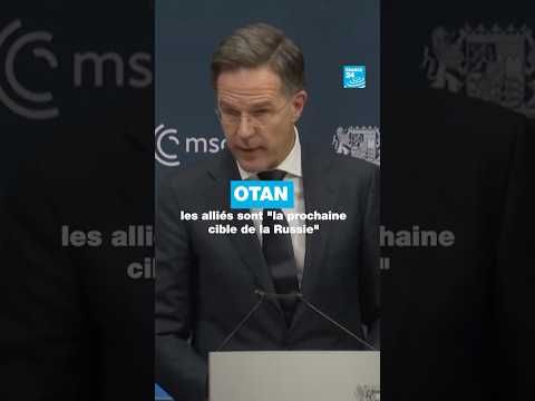 Otan: les alliés sont "la prochaine cible de la Russie" selon Mark Rutte • FRANCE 24