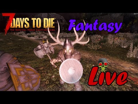 Lua de sangue Na terra da fantasia -7Days To Die Modo 😈 Fantasy 😈