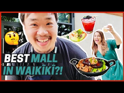 O melhor mercado internacional de shopping centers de Waikiki em Honolulu, Havaí