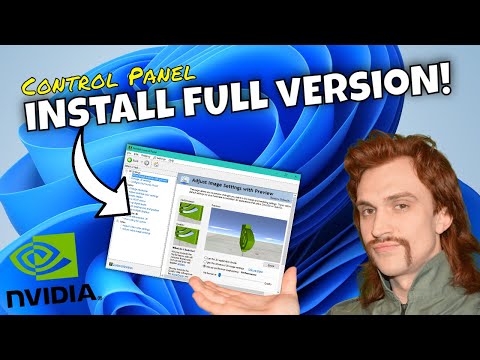 Part of a video titled How to install full NVIDIA Control Panel on Windows 11 - YouTube