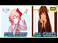 Doki Doki Literature Club 100 Full Story Timeline Movie Gameplay UHD 4K60FPS
