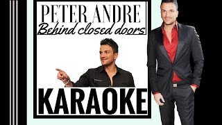 Peter Andre Behind Closed Doors Karaoke