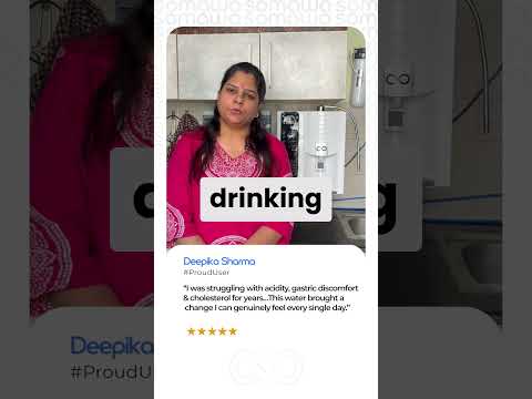 Betadine antioxidant test on mountain spring water — the brown solution clears, demonstrating negative ORP