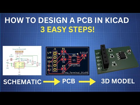 How To Design A PCB on KiCad from Start to Finish (Easy Guide)