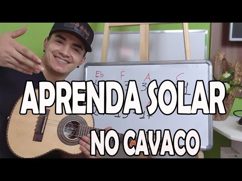 APRENDA SOLAR NAS MÚSICAS no CAVAQUINHO USANDO ARPEJOS - AULA DE CAVAQUINHO INICIANTE - LÉO SOARES