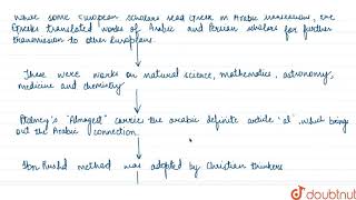 SCIENCE AND PHILOSOPHY - THE ARABS CONTRIBUTION