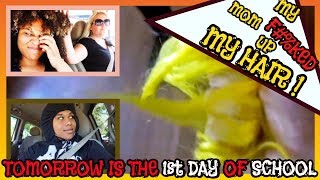 BLEACHED HAIR DISASTER AND TOMORROW IS THE FIRST DAY OF SCHOOL