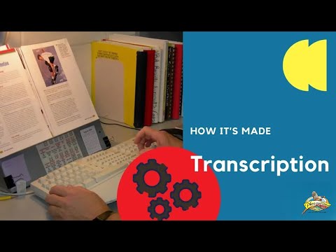 How It's Made - Transcription - Braille Unit