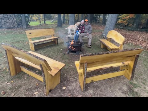 Building beautiful Live-Edge hardwood benches
