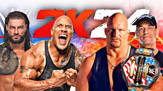 WWE Rivalry 🔴 The Rock with Roman Reigns vs. Stone Cold with John Cena – WWE Championship