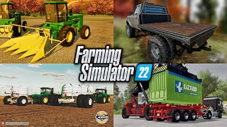 Farm Sim News - Classic JD Forage Harvester, TLX 1982, & Pattison Carts! | Farming Simulator 22