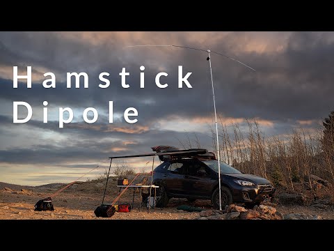 Portable Hamstick Dipole Experiment (20m)
