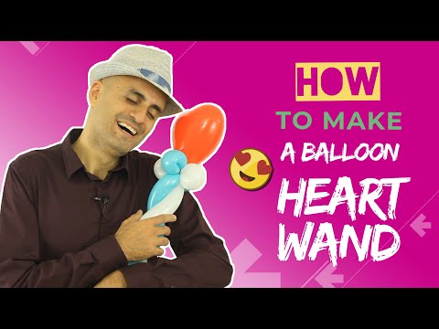 How to Make a Balloon Heart Wand