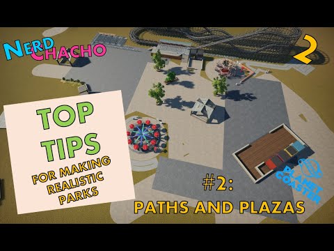 #2 -Paths and Plazas - Planet Coaster Tutorial - Realistic Looking Parks in Planet Coaster