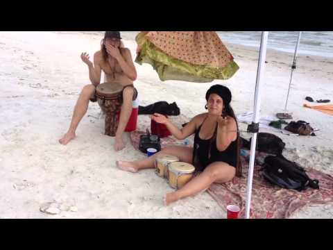 Drummers on the Beach
