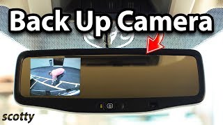 Installing A 20 Dollar Rear View Mirror Back Up Camera System