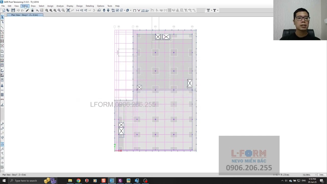 [THIẾT KẾ] KHAI BÁO QUAN TRỌNG KHI PHÂN TÍCH NỨT SÀN HỘP KHÔNG DẦM TRONG PHẦN MỀM SAFE THEO TC EUROCODE 2
