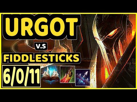BWIPO (URGOT) vs FIDDLESTICKS - 6/0/11 KDA TOP CHALLENGER GAMEPLAY - EUW
