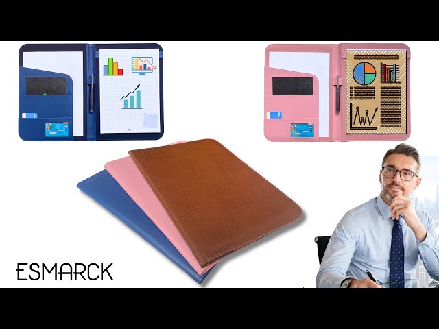 Vídeo relacionado con ProCase Portafolio Grande con Cremallera, Portacuaderno Profesional Organiza Documento/Tarjetas/Plumas, Bolsillo de Tableta y Móvil Carpeta de Cuaderno de Notas - Negro