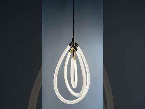 Люстра стельова з гнучкого неону діаметром 20 мм з Y-подібним кріпленням на 6 отворів