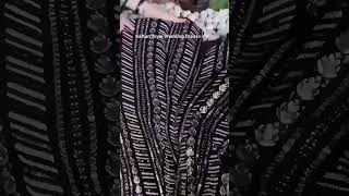 Black Sequins Embroidered Kaftan - Video 4